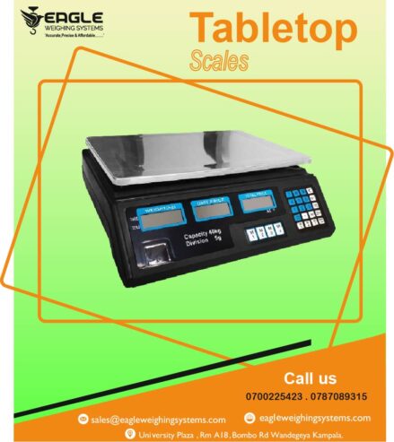 Tabletop Weighing scales supplier in Uganda +256 787089315