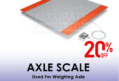 axle car scales with double in and out ramps for stability