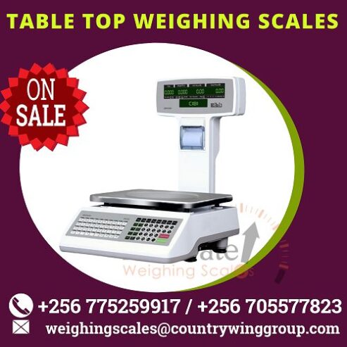 Supermarket barcode printer scale of optional USB interface