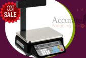 Accurate barcode printer table top scale with cash out