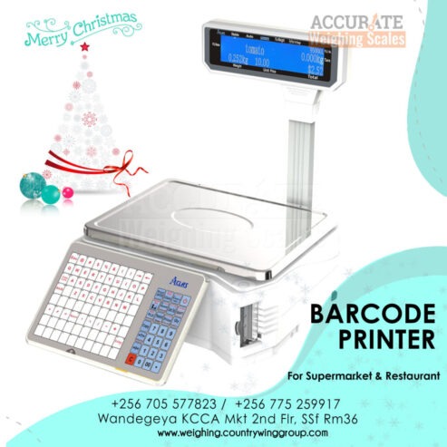 barcode printer table top scale with automatic printing