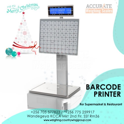 30kg Barcode Label Printing Scales Retail Shop in Kampala