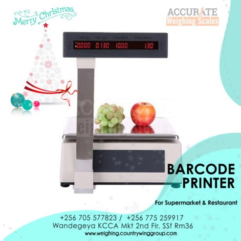 Easy programming barcode printing scale