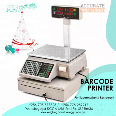 barcode printing scale with cash drawer connector