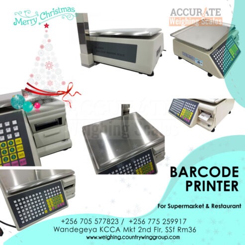 table top type price barcode printing scale with PC software