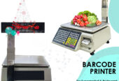 table top type price barcode printing scale with PC software