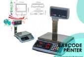 Supermarket barcode printer scale with optional USB interfac