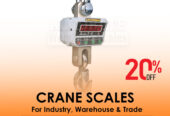 Light duty crane weighing scale for retail business