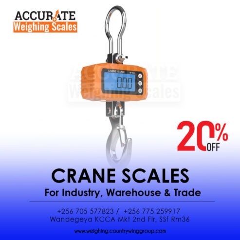 Get a digital crane weighing scale with a tare range of 10