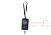 Bright LED display hook luggage scale at a supplier shop