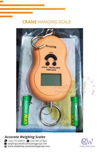 digital hanging hook weighing scale with a tare range of 10%