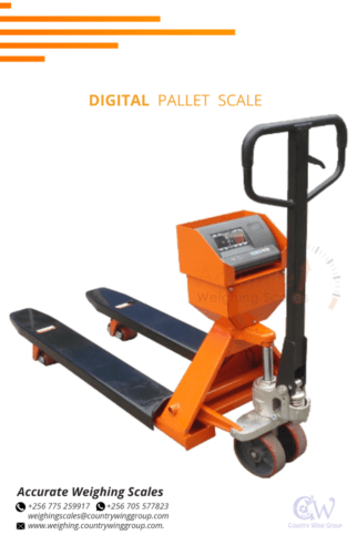 Pallet trucks scales indicator tare function and hold