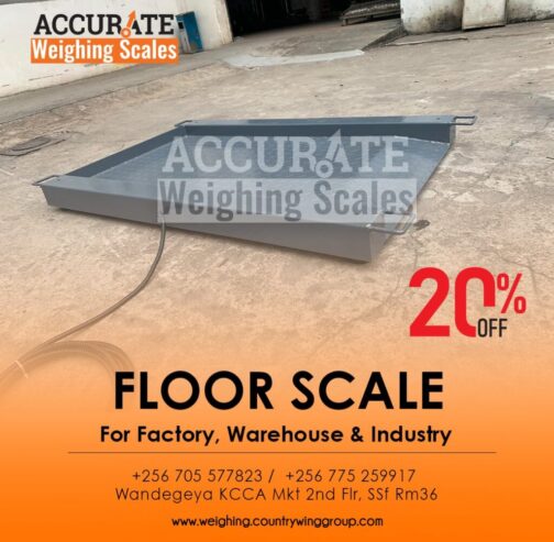 industrial checked floor scales ramped up to 1 ton, 3 tons