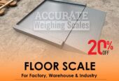 Digital floor weighing scale with stainless steel bas