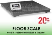 Certified shop for user-friendly floor weighing scale