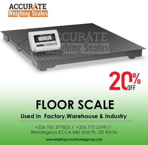 Certified shop for user-friendly floor weighing scale