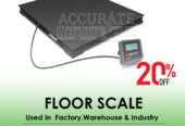 Durable industrial floor standing platform scales