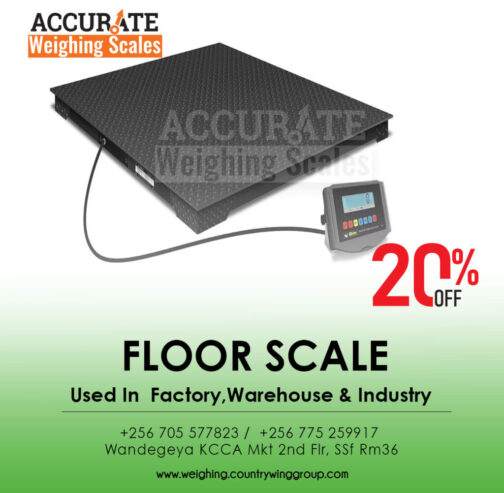 Durable industrial floor standing platform scales