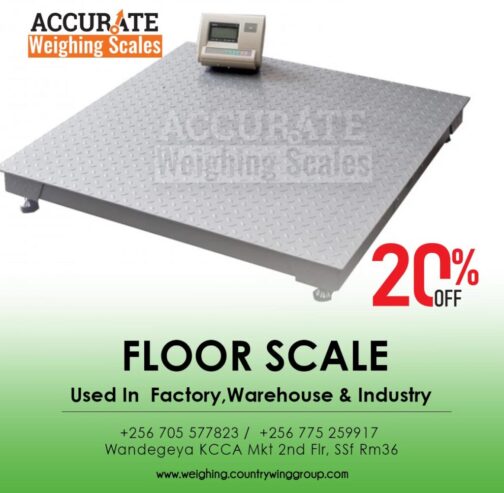 Certified standard floor weighing scale