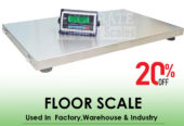 durable stainless steel mounted floor scale