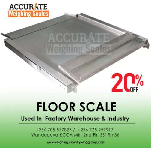 Flexible floor weighing scale with desirable displays