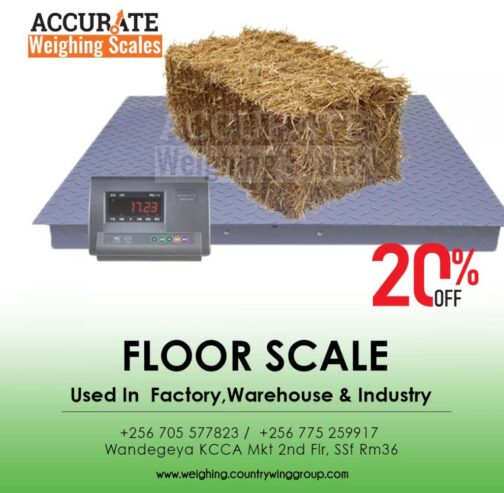 floor weight weighing scale with single loading ramp