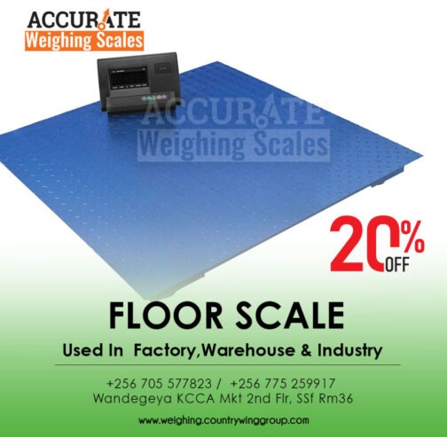 low cost robust verifiable floor weighing scale