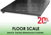 floor scale with painted steel and features