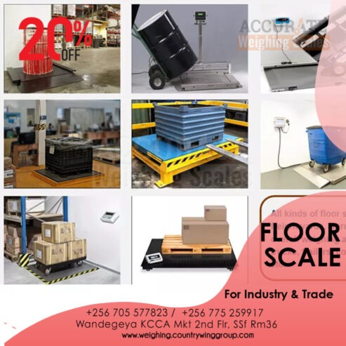 Top Floor weighing scales shop in Kampala Uganda