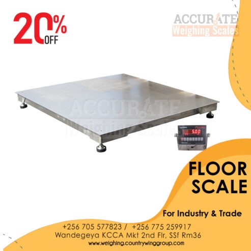 Weighing floor scales at Accurate Weighing scale Uganda Ltd