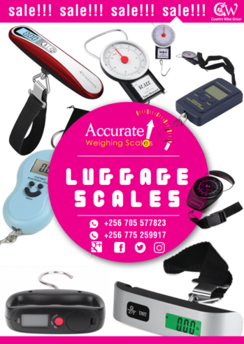 Luggage scales with remote control range of >15m in store