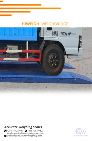 portable weighbridge with LED backlight to display weighing