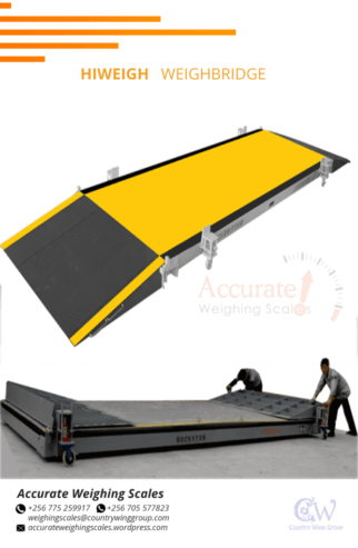 temporary vehicle weighbridge with external display monitor