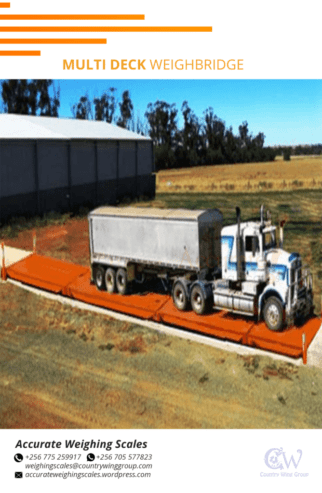 multi deck in ground weighbridge vehicle scale with control