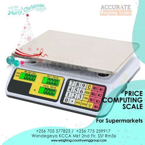 price computing scale with rechargeable 6V battery from sole