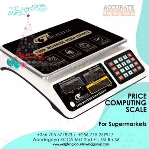 price computing table top scales 3 window rear display