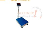 Flexible light duty platform weighing scale with displays