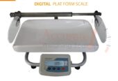 Wholesaler shop with different capacities of platform scales