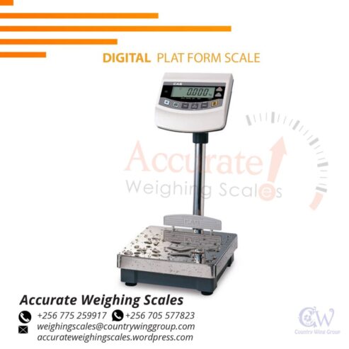 light duty platform scale of compact size