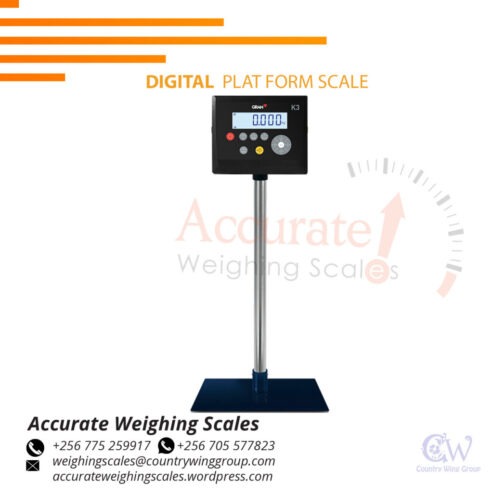 platform light duty weighing scale for distinct weightings