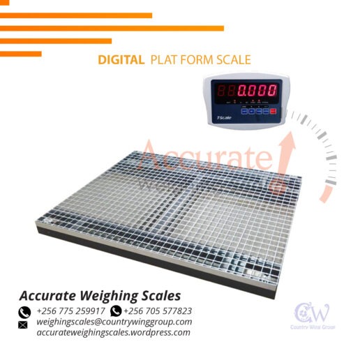 Heavy duty platform scales with switchable buttons