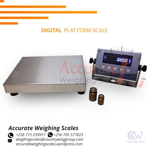 Heavy digital metal industrial platform weighing scales