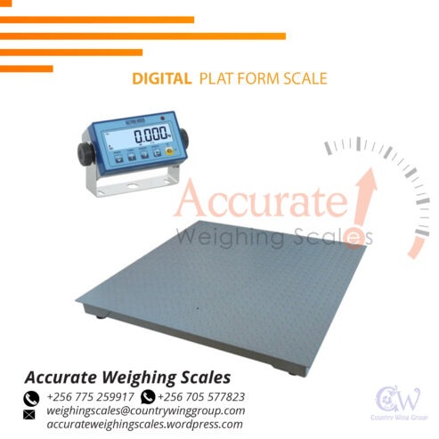 LCD digital platform weighing scales of 5000kg capacity