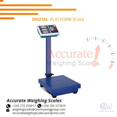 light duty platform scale of compact size