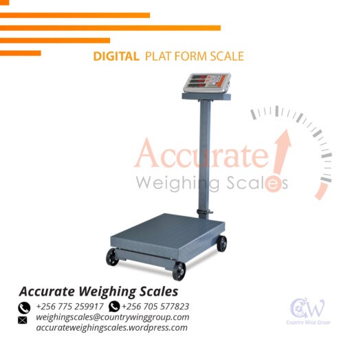 light duty platform weighing scale for distinct weightings