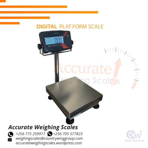 Need for platform weighing scales to be properly calibrated