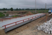 underground weighbridge car scales with concrete blocks