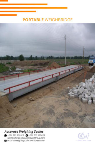 underground weighbridge car scales with concrete blocks