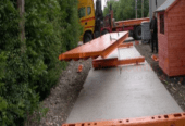 weighbridge scale with CCTV cameras to monitor weighing cars