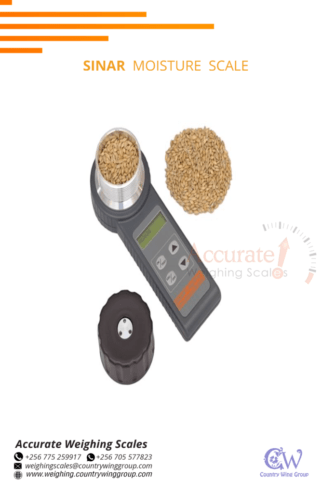 Digital grain moisture meter with external power supply